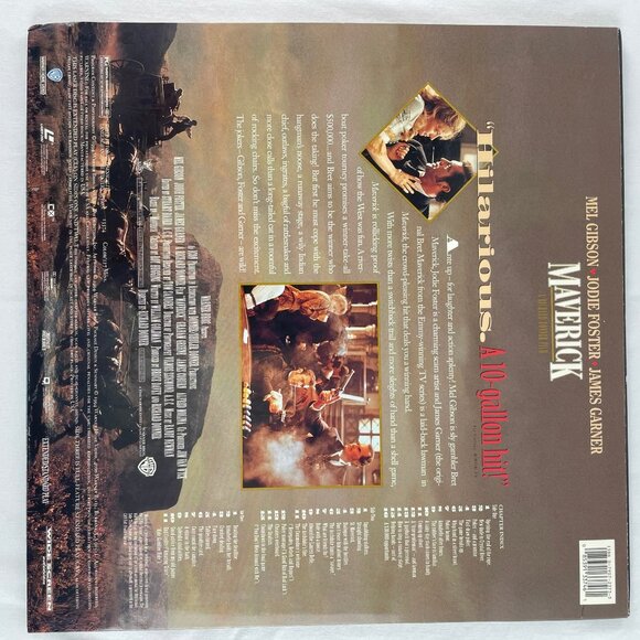 Home Video Laserdisc LD Maverick Rare Collectible Classic Western Series - Picture 3 of 8